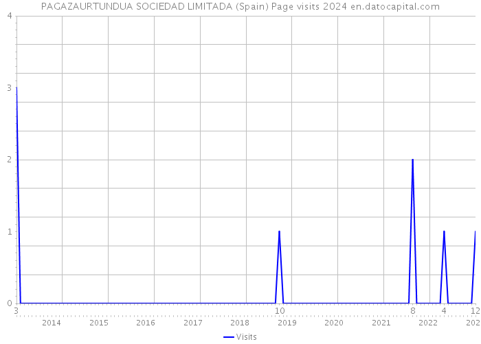 PAGAZAURTUNDUA SOCIEDAD LIMITADA (Spain) Page visits 2024 