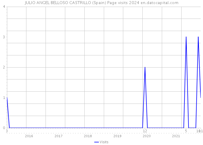 JULIO ANGEL BELLOSO CASTRILLO (Spain) Page visits 2024 