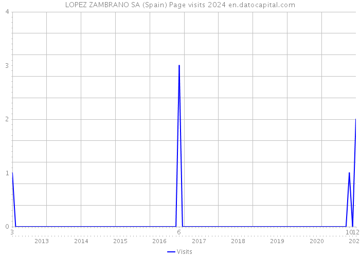 LOPEZ ZAMBRANO SA (Spain) Page visits 2024 