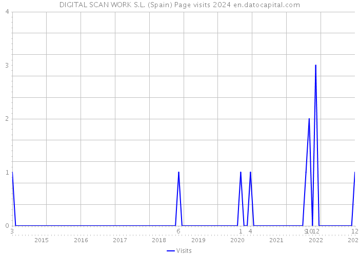 DIGITAL SCAN WORK S.L. (Spain) Page visits 2024 