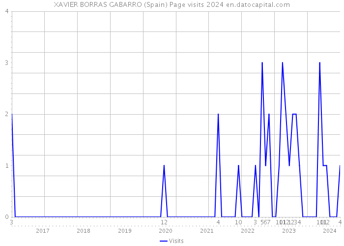 XAVIER BORRAS GABARRO (Spain) Page visits 2024 