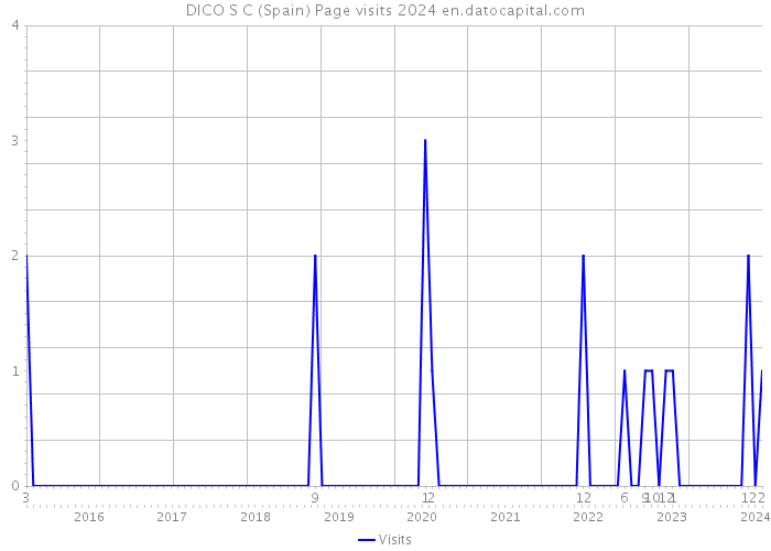 DICO S C (Spain) Page visits 2024 