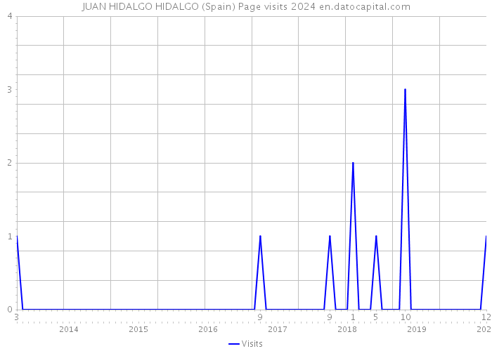 JUAN HIDALGO HIDALGO (Spain) Page visits 2024 