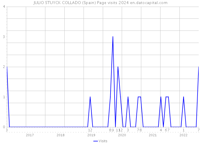 JULIO STUYCK COLLADO (Spain) Page visits 2024 