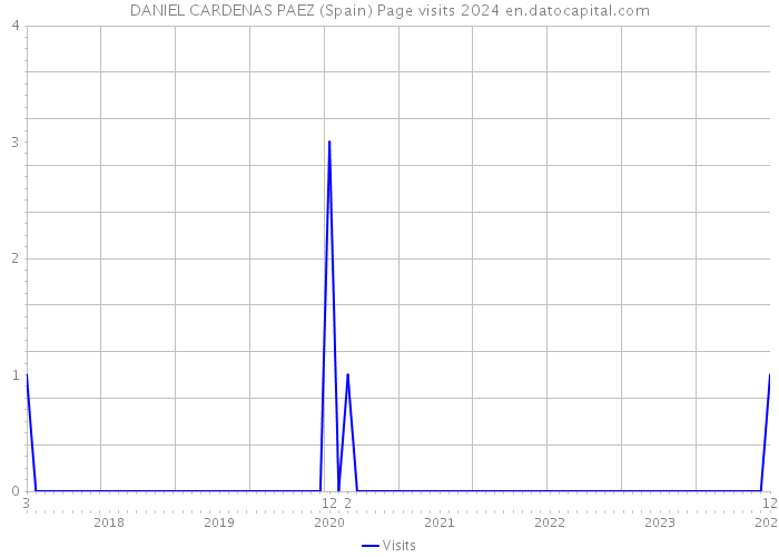 DANIEL CARDENAS PAEZ (Spain) Page visits 2024 