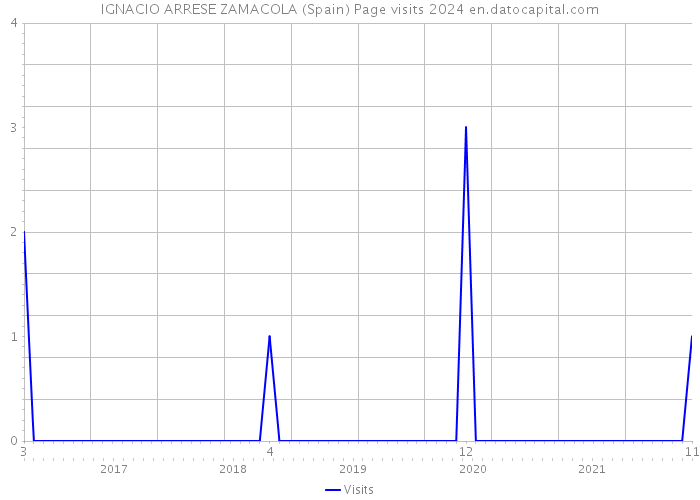 IGNACIO ARRESE ZAMACOLA (Spain) Page visits 2024 