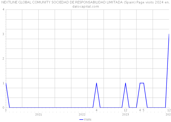 NEXTLINE GLOBAL COMUNITY SOCIEDAD DE RESPONSABILIDAD LIMITADA (Spain) Page visits 2024 