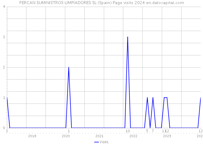 FERCAN SUMINISTROS LIMPIADORES SL (Spain) Page visits 2024 