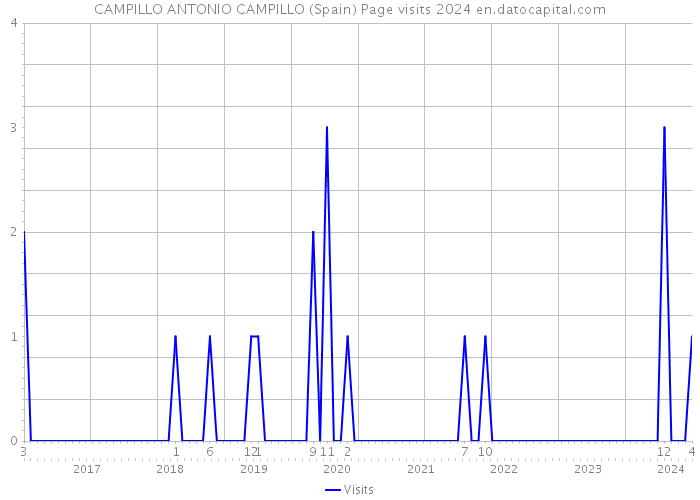 CAMPILLO ANTONIO CAMPILLO (Spain) Page visits 2024 