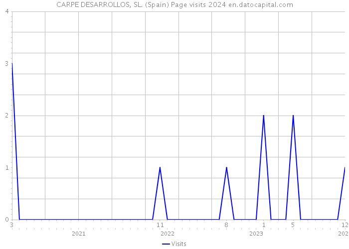 CARPE DESARROLLOS, SL. (Spain) Page visits 2024 