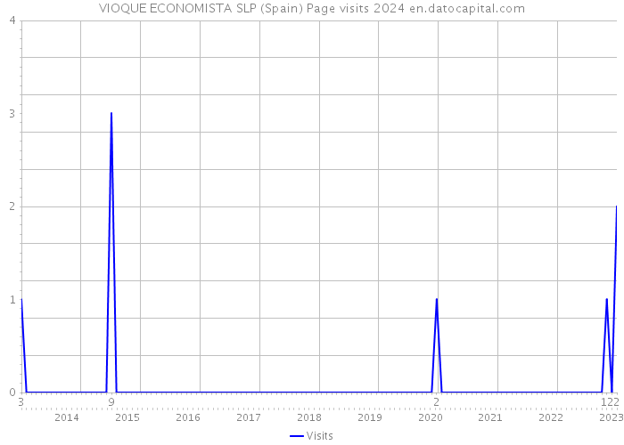 VIOQUE ECONOMISTA SLP (Spain) Page visits 2024 