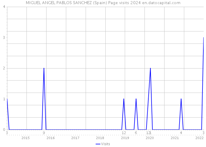 MIGUEL ANGEL PABLOS SANCHEZ (Spain) Page visits 2024 