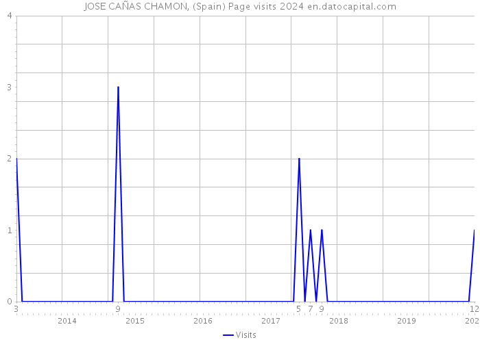 JOSE CAÑAS CHAMON, (Spain) Page visits 2024 