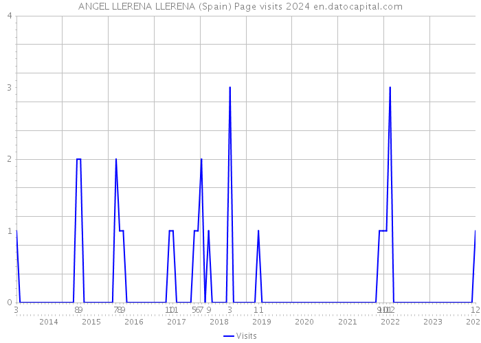ANGEL LLERENA LLERENA (Spain) Page visits 2024 