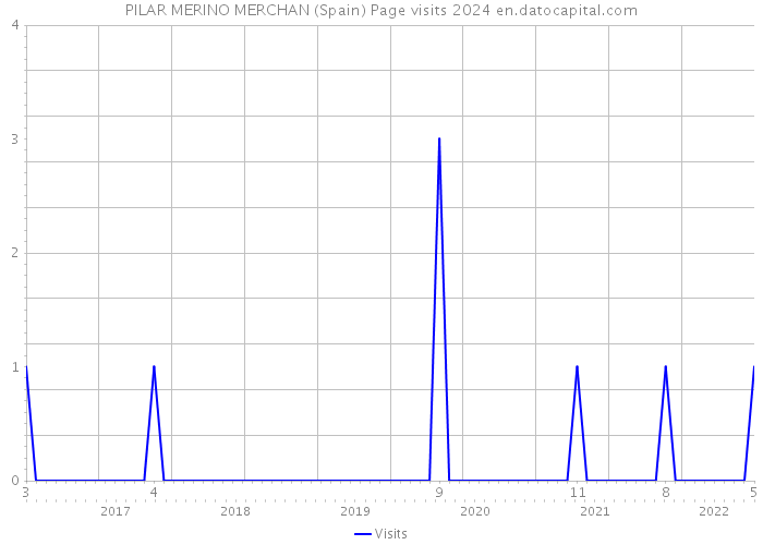 PILAR MERINO MERCHAN (Spain) Page visits 2024 