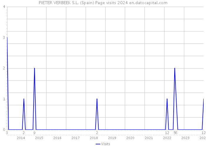 PIETER VERBEEK S.L. (Spain) Page visits 2024 