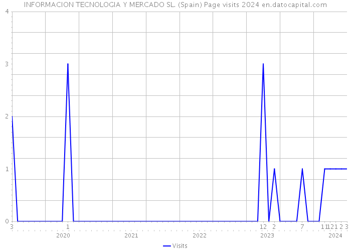 INFORMACION TECNOLOGIA Y MERCADO SL. (Spain) Page visits 2024 