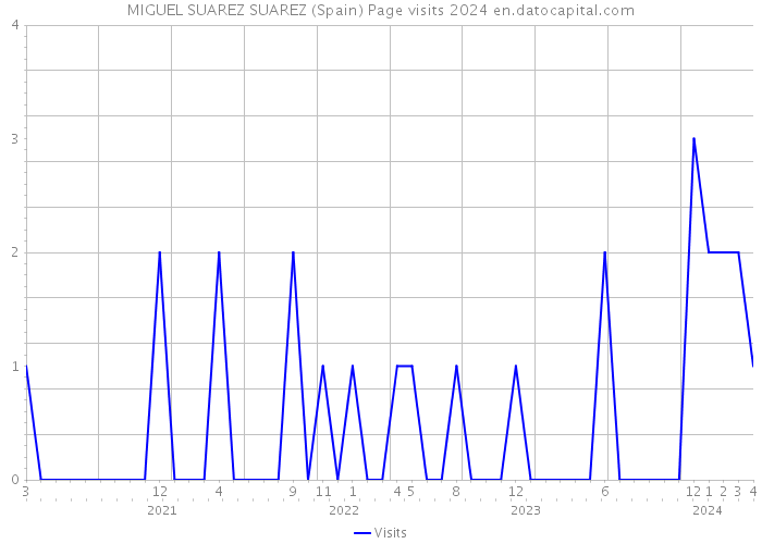 MIGUEL SUAREZ SUAREZ (Spain) Page visits 2024 