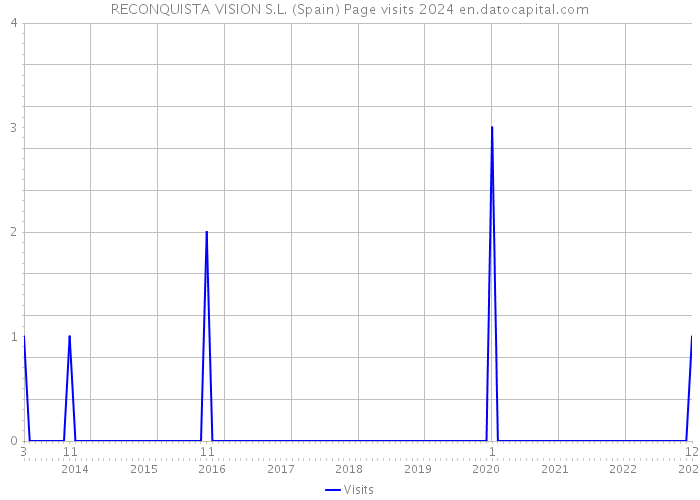 RECONQUISTA VISION S.L. (Spain) Page visits 2024 