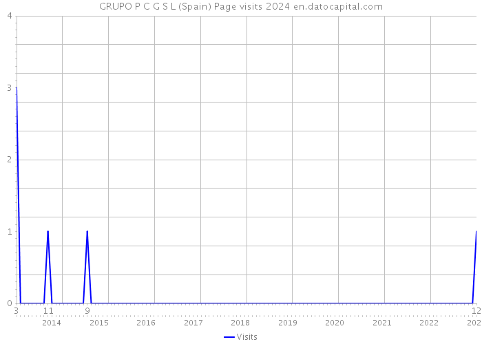 GRUPO P C G S L (Spain) Page visits 2024 