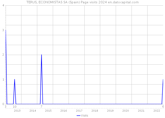 TERUS, ECONOMISTAS SA (Spain) Page visits 2024 