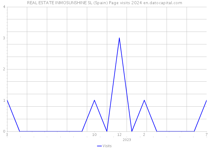 REAL ESTATE INMOSUNSHINE SL (Spain) Page visits 2024 