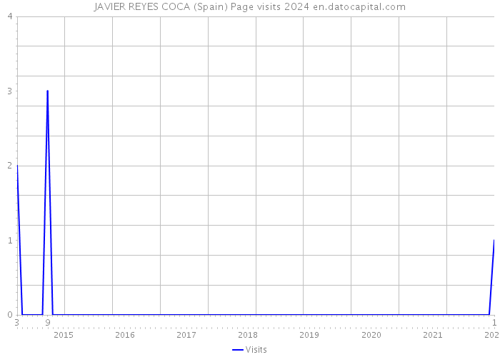 JAVIER REYES COCA (Spain) Page visits 2024 