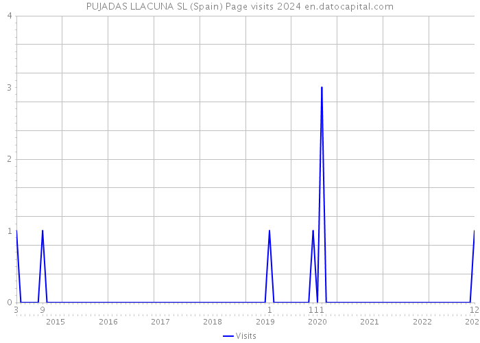 PUJADAS LLACUNA SL (Spain) Page visits 2024 