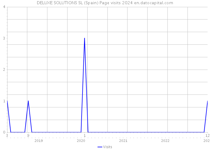 DELUXE SOLUTIONS SL (Spain) Page visits 2024 