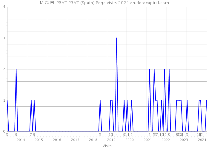 MIGUEL PRAT PRAT (Spain) Page visits 2024 