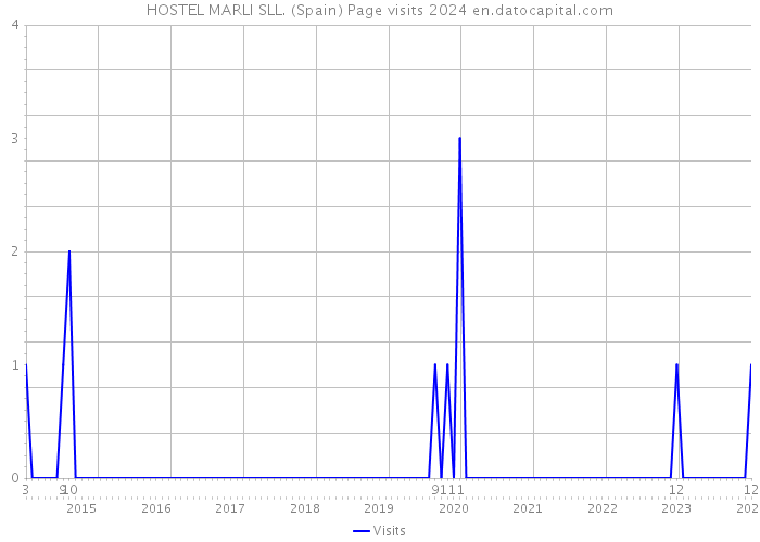 HOSTEL MARLI SLL. (Spain) Page visits 2024 