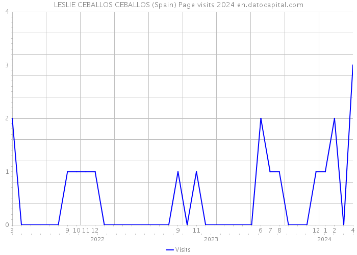 LESLIE CEBALLOS CEBALLOS (Spain) Page visits 2024 