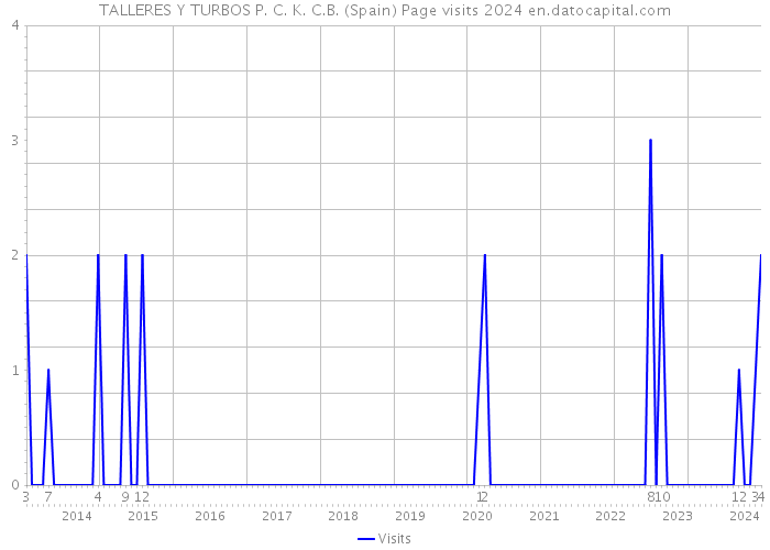 TALLERES Y TURBOS P. C. K. C.B. (Spain) Page visits 2024 