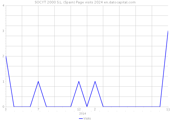 SOCYT 2000 S.L. (Spain) Page visits 2024 