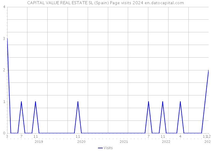 CAPITAL VALUE REAL ESTATE SL (Spain) Page visits 2024 