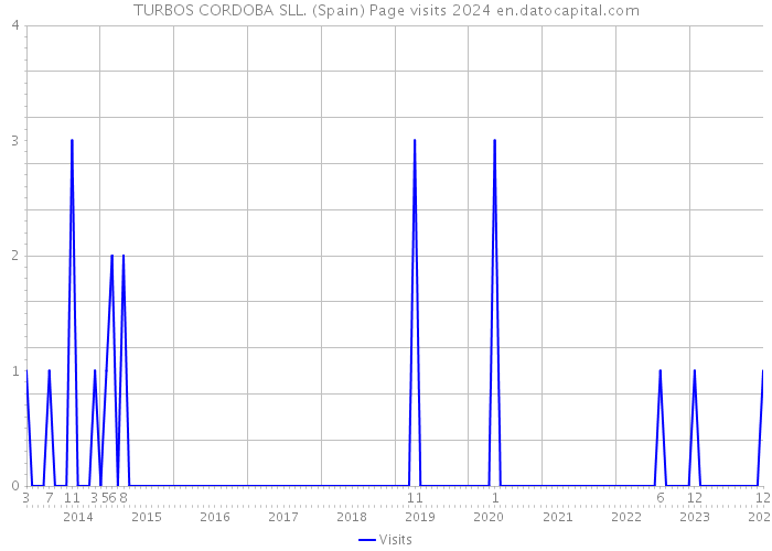 TURBOS CORDOBA SLL. (Spain) Page visits 2024 