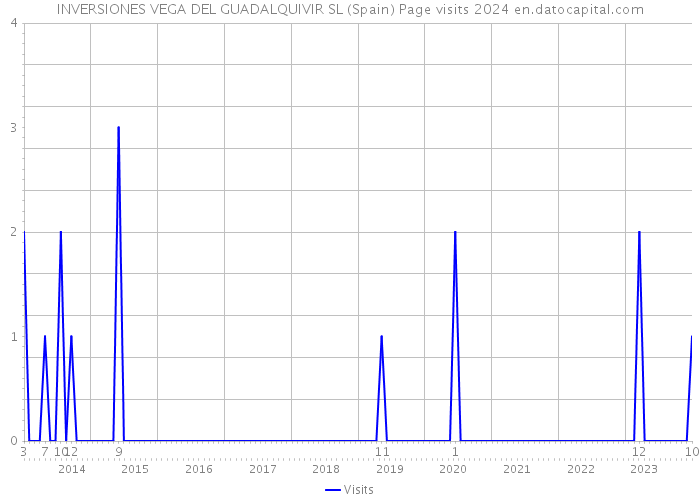 INVERSIONES VEGA DEL GUADALQUIVIR SL (Spain) Page visits 2024 