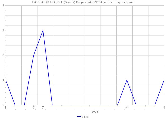 KACHA DIGITAL S.L (Spain) Page visits 2024 