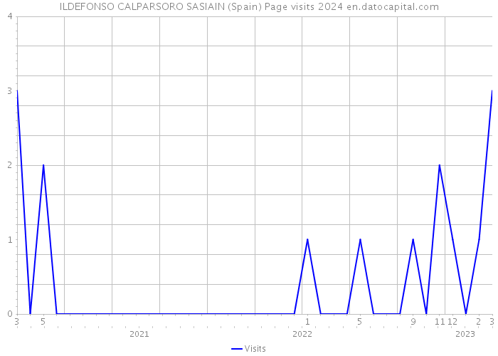 ILDEFONSO CALPARSORO SASIAIN (Spain) Page visits 2024 