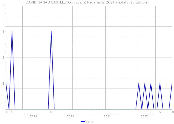 DAVID GANAU CASTELLNOU (Spain) Page visits 2024 