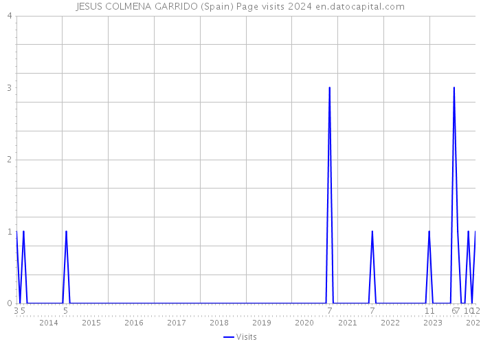 JESUS COLMENA GARRIDO (Spain) Page visits 2024 
