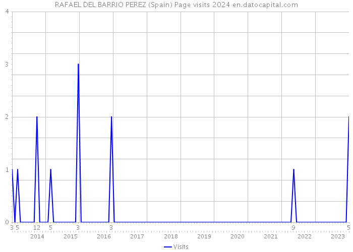 RAFAEL DEL BARRIO PEREZ (Spain) Page visits 2024 