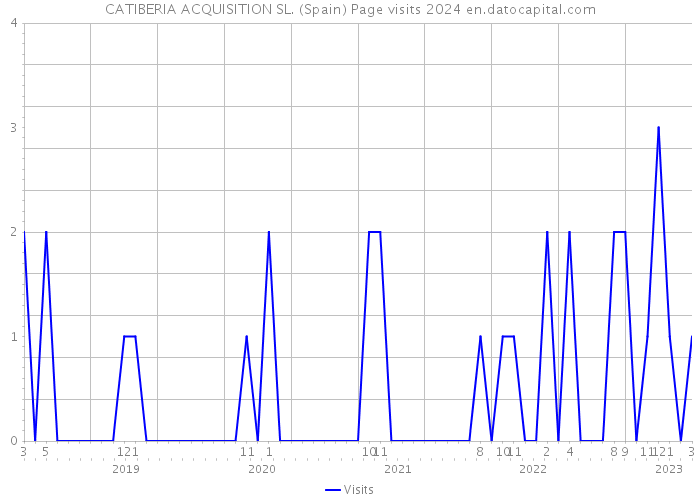 CATIBERIA ACQUISITION SL. (Spain) Page visits 2024 