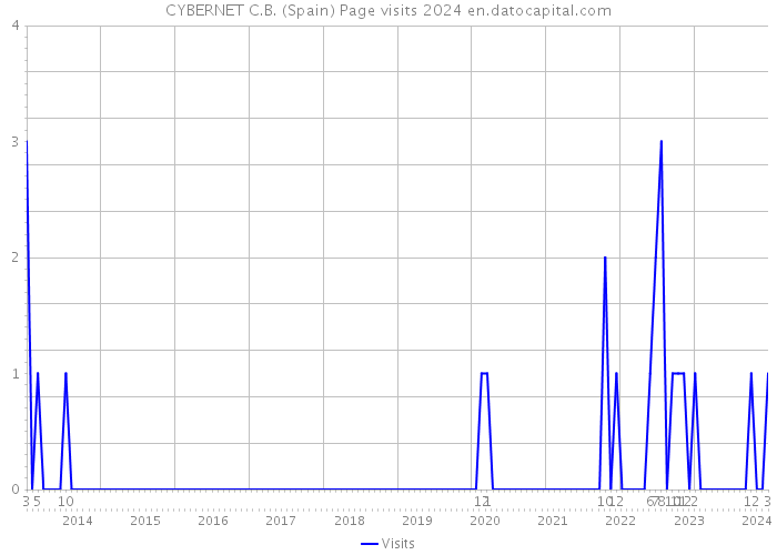 CYBERNET C.B. (Spain) Page visits 2024 