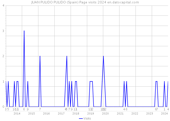 JUAN PULIDO PULIDO (Spain) Page visits 2024 