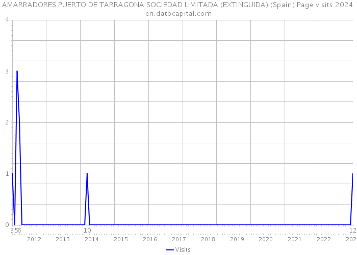 AMARRADORES PUERTO DE TARRAGONA SOCIEDAD LIMITADA (EXTINGUIDA) (Spain) Page visits 2024 