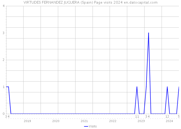 VIRTUDES FERNANDEZ JUGUERA (Spain) Page visits 2024 