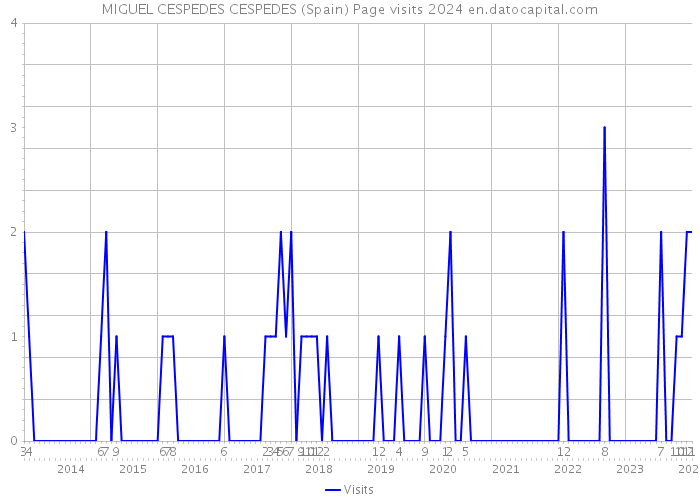MIGUEL CESPEDES CESPEDES (Spain) Page visits 2024 