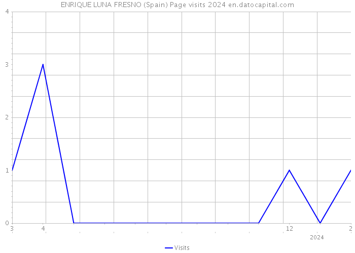 ENRIQUE LUNA FRESNO (Spain) Page visits 2024 