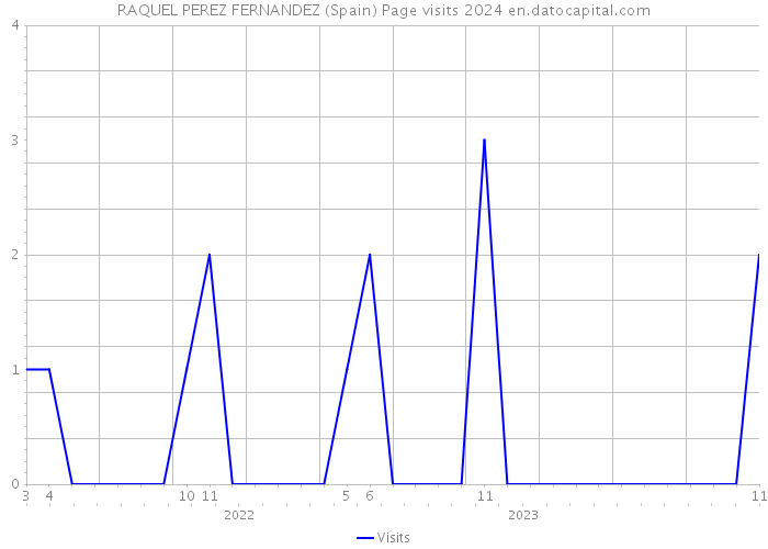 RAQUEL PEREZ FERNANDEZ (Spain) Page visits 2024 